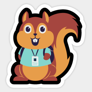 Cute squirrel Sticker